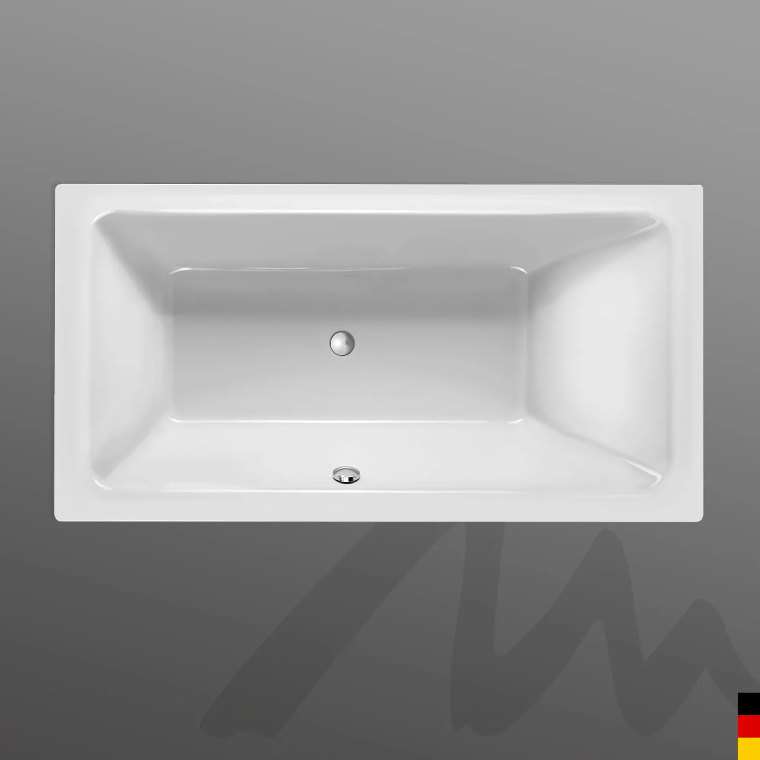 Mauersberger Acryl-Badewanne convexa 190⁄100, weiß