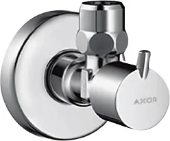 Hansgrohe AXOR Eckventil S-Design in Chrom, Anschlussmaße Eingang G 1/2, Abgang G 3/8 Hansgrohe AXOR Eckventil S-Design in Chrom, Anschlussmaße Eingang G 1/2, Abgang G 3/8