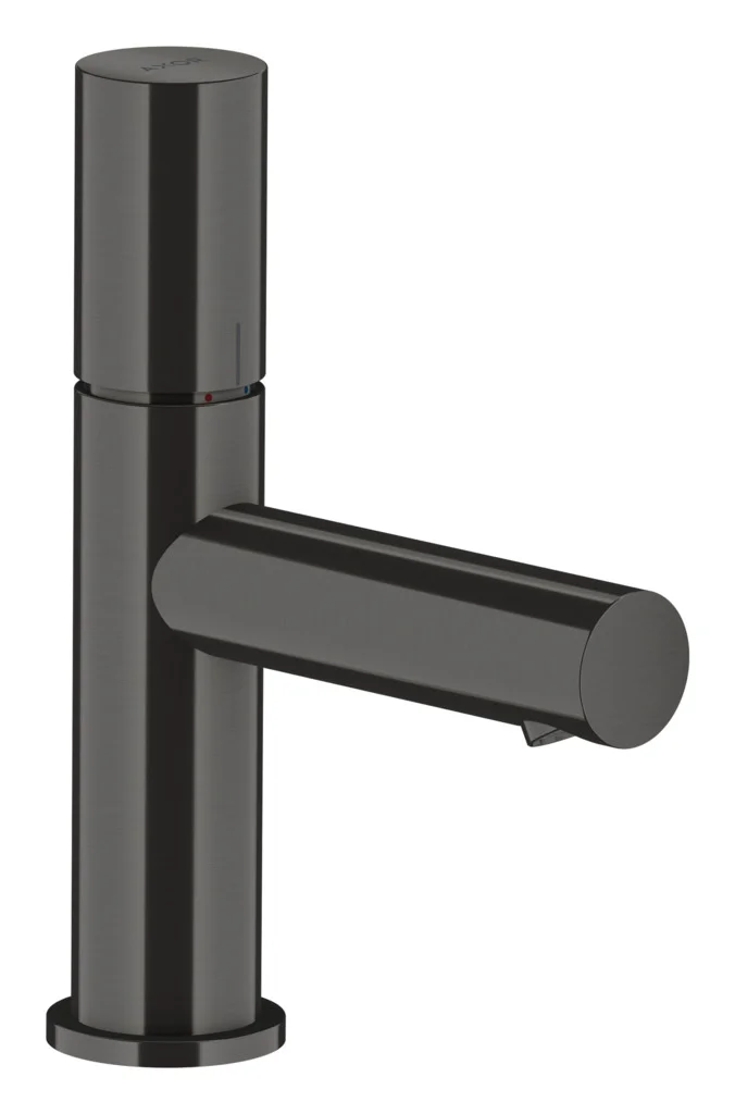 Hansgrohe AXOR Uno Einhebel-Waschtischmischer 80, Brushed Black Chrome, Ausladung 108 mm, Auslaufhöhe 79 mm, Zerogriff, Laminarstrahl, max. Durchflussmenge 5 l/min