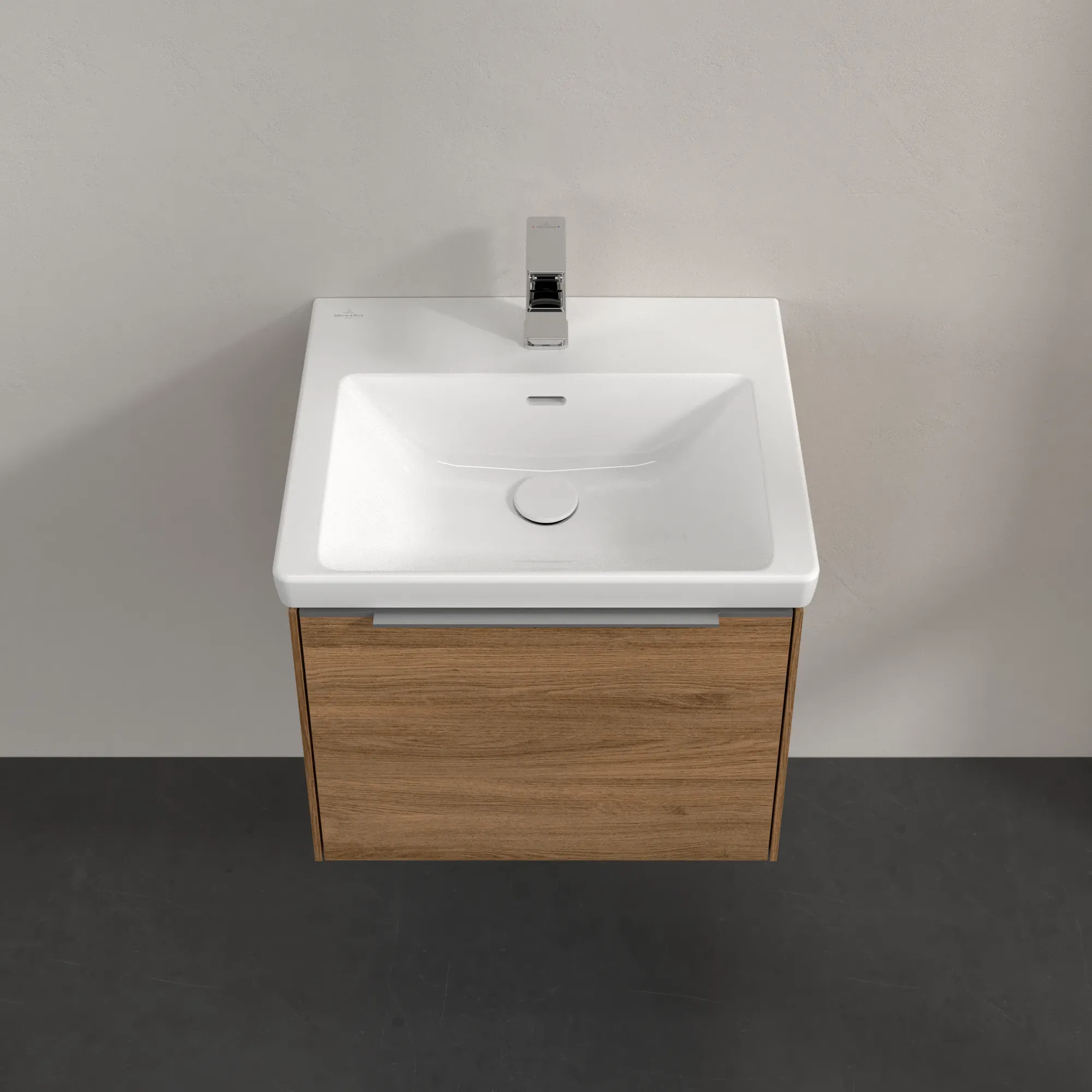 Villeroy & Boch Waschtischunterschrank „Subway 3.0“ für Schrankwaschtisch 523 × 429 × 448 mm Kansas Oak, für Becken mittig
