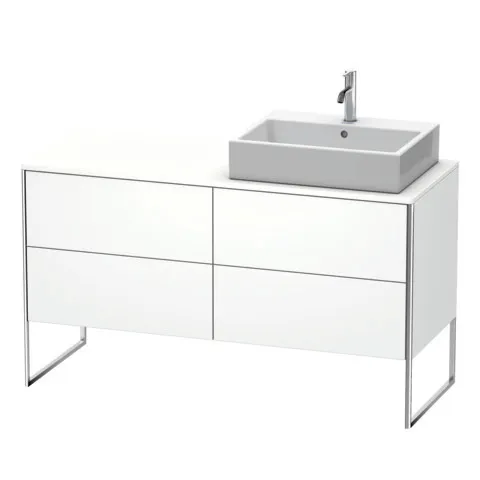 Duravit Waschtischunterschrank bodenstehend „XSquare“ 140 × 77,8 × 54,8 cm Weiß Matt Duravit Waschtischunterschrank bodenstehend „XSquare“ 140 × 77,8 × 54,8 cm Weiß Matt