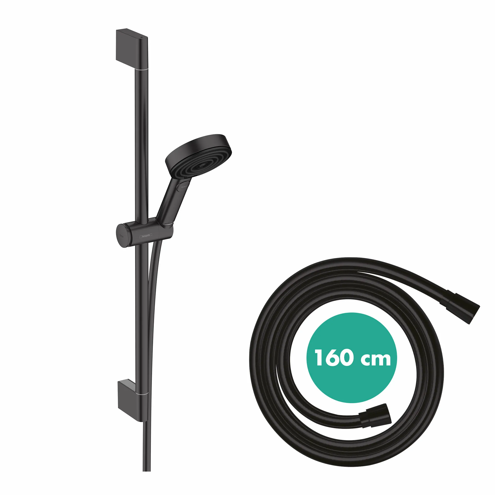 Brauseset Pulsify 105 3jet Relaxation mit Brausestange 650mm chrom Brauseset Pulsify 105 3jet Relaxation mit Brausestange 650mm chrom