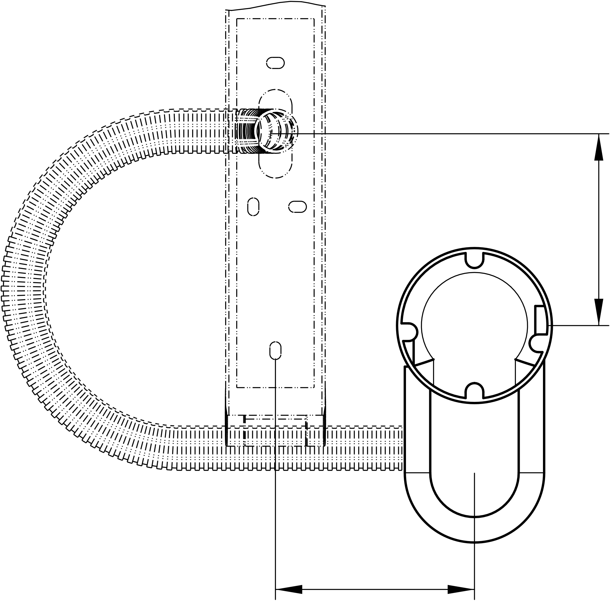Kosmetikspiegel 17699000003 Rohbau-Set mit Elektronikdose für Hohlwandmontage 800 mm