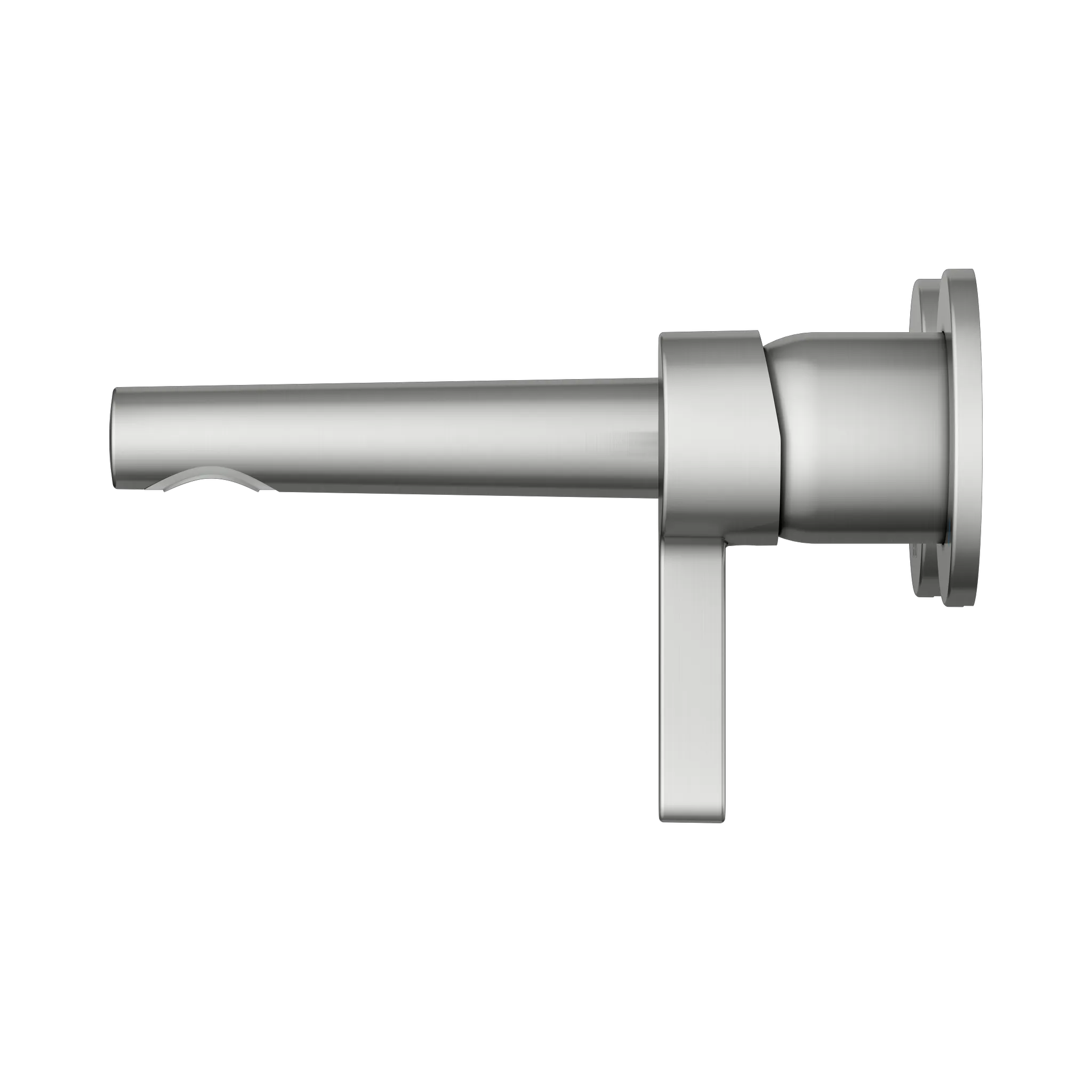 KEUCO EDITION 400 Einhebel-Waschtischmischer Unterputz 2 Loch Wandmontage Ausladung 165 mm Edelstahl-finish