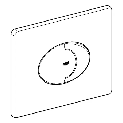Grohe Skate Air WC-Betätigung 38506, 2-Mengen- und Start & Stopp-Betätigung, waagerechte Montage, chrom Grohe Skate Air WC-Betätigung 38506, 2-Mengen- und Start & Stopp-Betätigung, waagerechte Montage, chrom