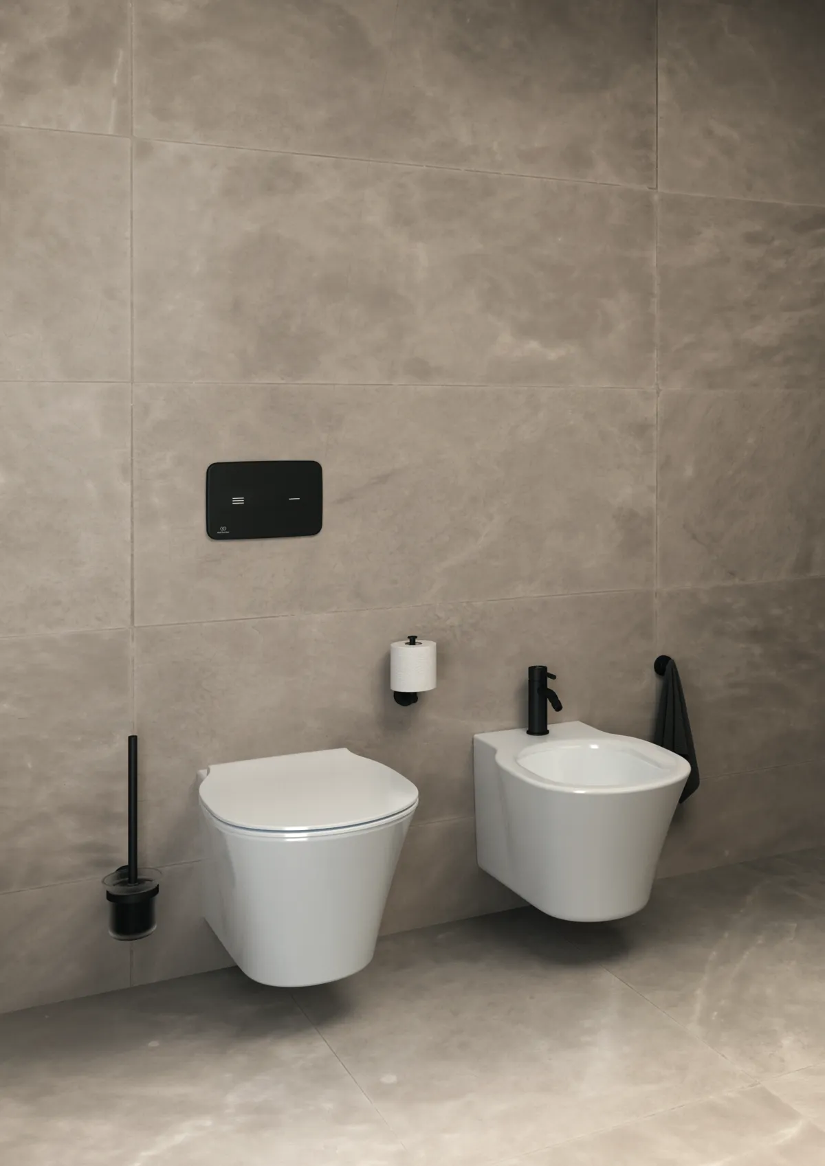 Bidetarmatur Ceraline, mit Ablaufgarnitur, Ausladung 106mm, Chrom Bidetarmatur Ceraline, mit Ablaufgarnitur, Ausladung 106mm, Chrom