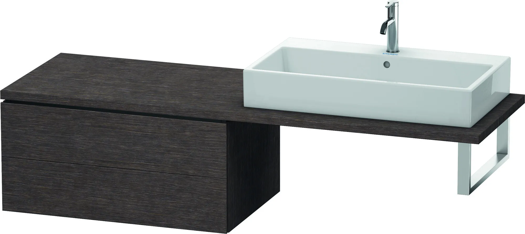Duravit Unterschrank für Konsole „L-Cube“ 82 × 40 × 54,7 cm Eiche Dunkel gebürstet
