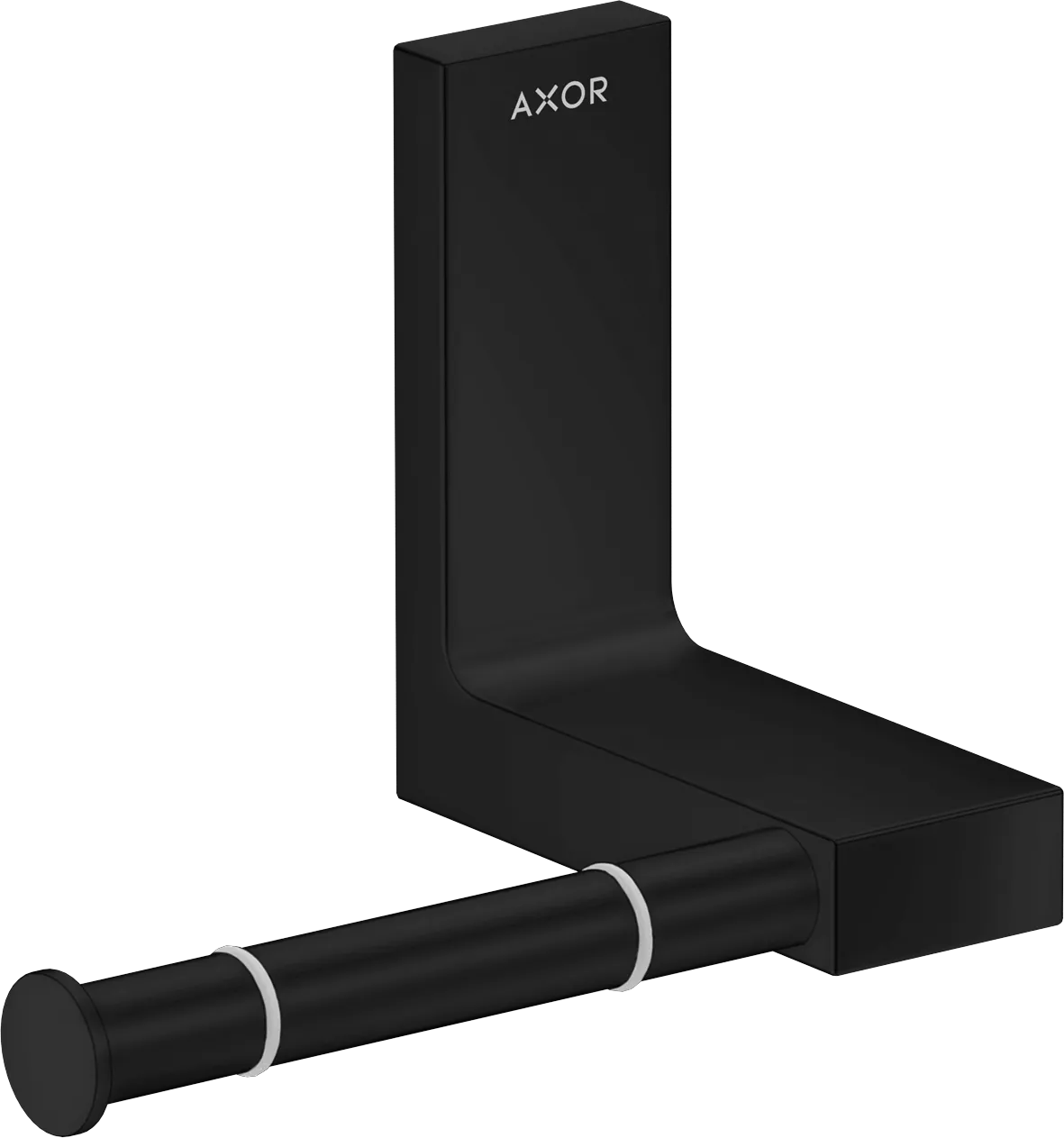 Hansgrohe AXOR Universal Rectangular Toilettenpapierhalter, Mattschwarz Hansgrohe AXOR Universal Rectangular Toilettenpapierhalter, Mattschwarz