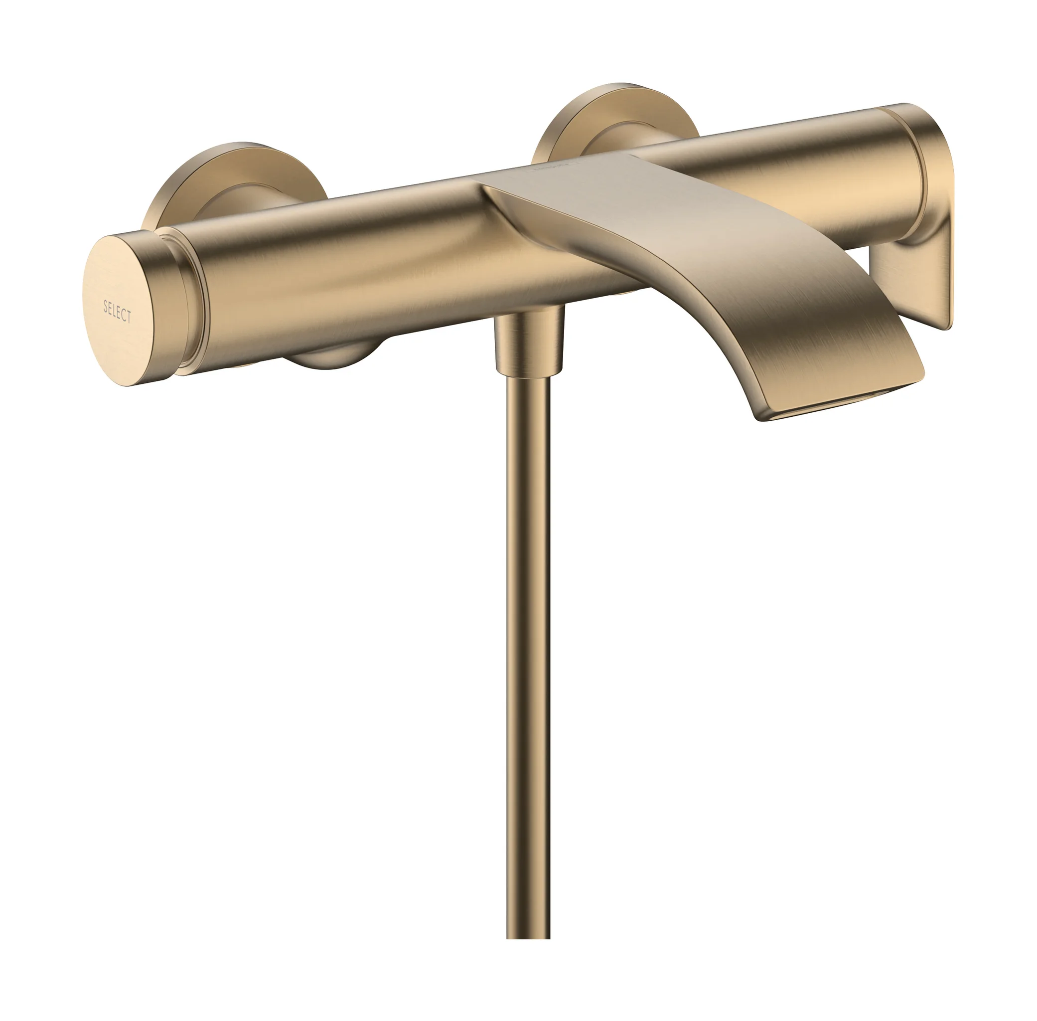 Hansgrohe Vivenis Wannenmischer Aufputz Brushed Bronze, Ausladung 216 mm, Keramikmischsystem, Druckumsteller Select mit automatischer Rückstellung Hansgrohe Vivenis Wannenmischer Aufputz Brushed Bronze, Ausladung 216 mm, Keramikmischsystem, Druckumsteller Select mit automatischer Rückstellung