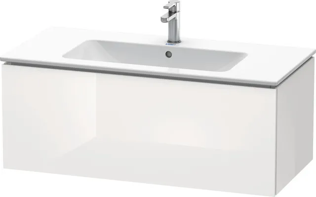 Duravit Waschtischunterschrank wandhängend „L-Cube“ 102 × 40 × 48,1 cm Weiß Hochglanz Duravit Waschtischunterschrank wandhängend „L-Cube“ 102 × 40 × 48,1 cm Weiß Hochglanz