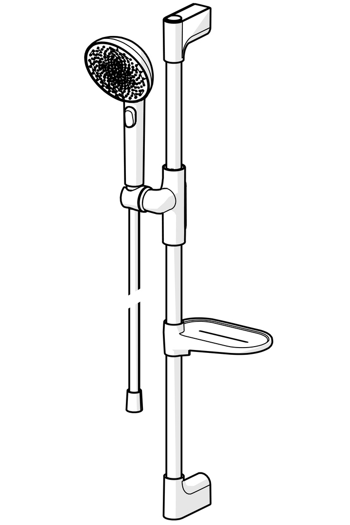 Gleitstangekombination „Aurelia“ 770 mm in Chrom Gleitstangekombination „Aurelia“ 770 mm in Chrom