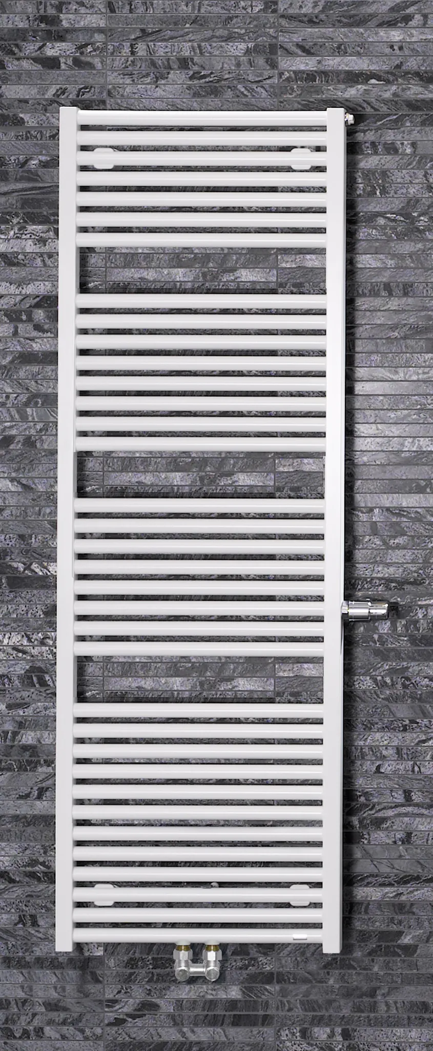 BEMM Design-Heizkörper „Rondo V“ 50 × 180,6 cm in Weinrot (RAL 3005)