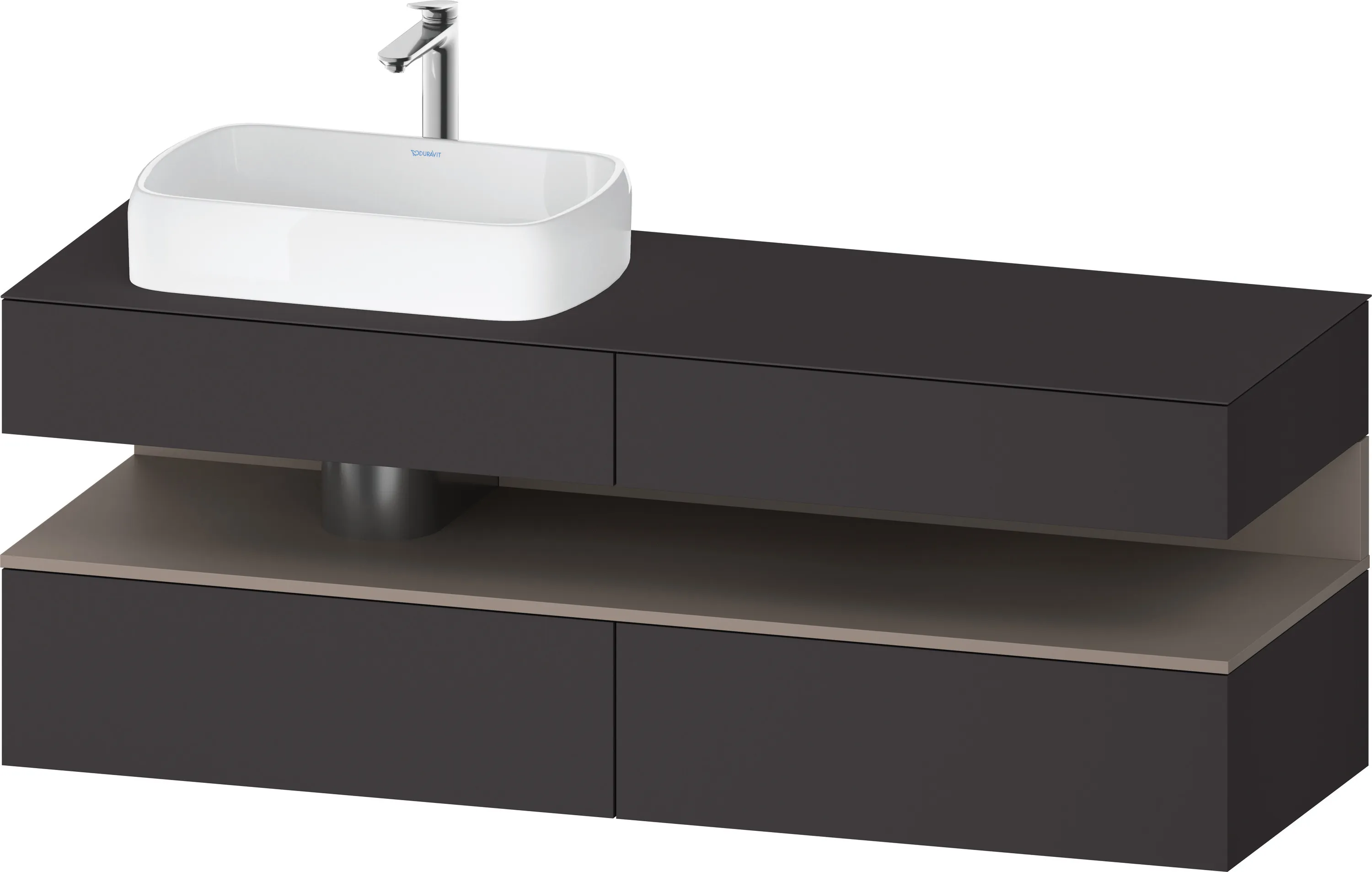 Duravit Waschtischunterschrank wandhängend „Qatego“ 160 × 60 × 55 cm