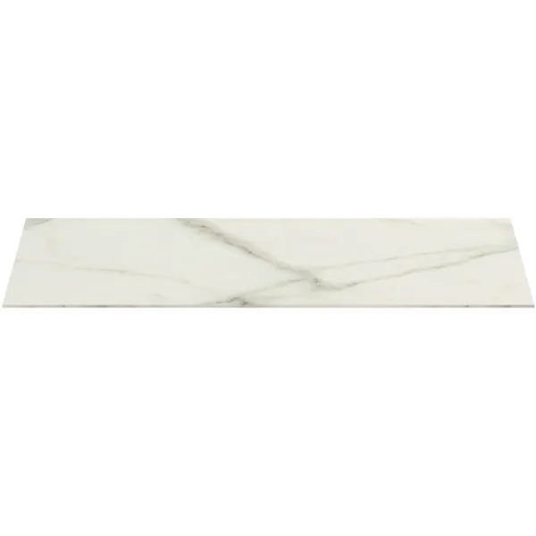 Waschtischplatte Conca, aus Keramik, 1002x505x6mm, Marmor Noir Desir