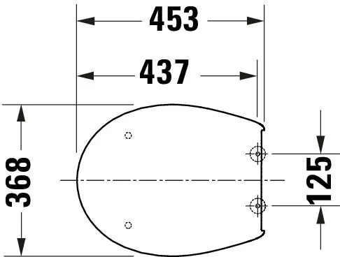 Duravit Univ. WC-Sitz Oval Tief 452mm, Ülap., Absenkaut.,abnehmb.,Scharn. Edelst.,Weiß