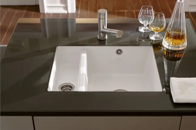 Villeroy & Boch Unterbau-Küchenspülbecken „Subway“ 60 XU 545 × 440 × 200 mm, für Becken rechts in Almond Villeroy & Boch Unterbau-Küchenspülbecken „Subway“ 60 XU 545 × 440 × 200 mm, für Becken rechts in Almond