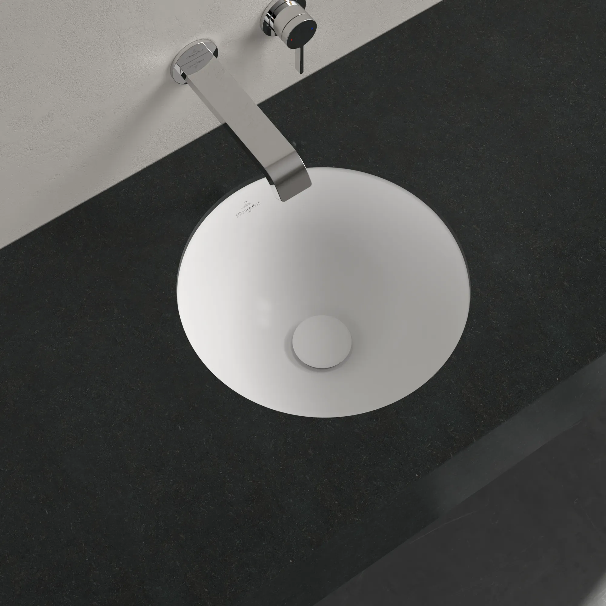 Villeroy & Boch Unterbauwaschbecken Loop & Friends, 330x330x190 mm, Stone White CeramicPlus, TitanCeram, matt, ohne Überlauf Villeroy & Boch Unterbauwaschbecken Loop & Friends, 330x330x190 mm, Stone White CeramicPlus, TitanCeram, matt, ohne Überlauf