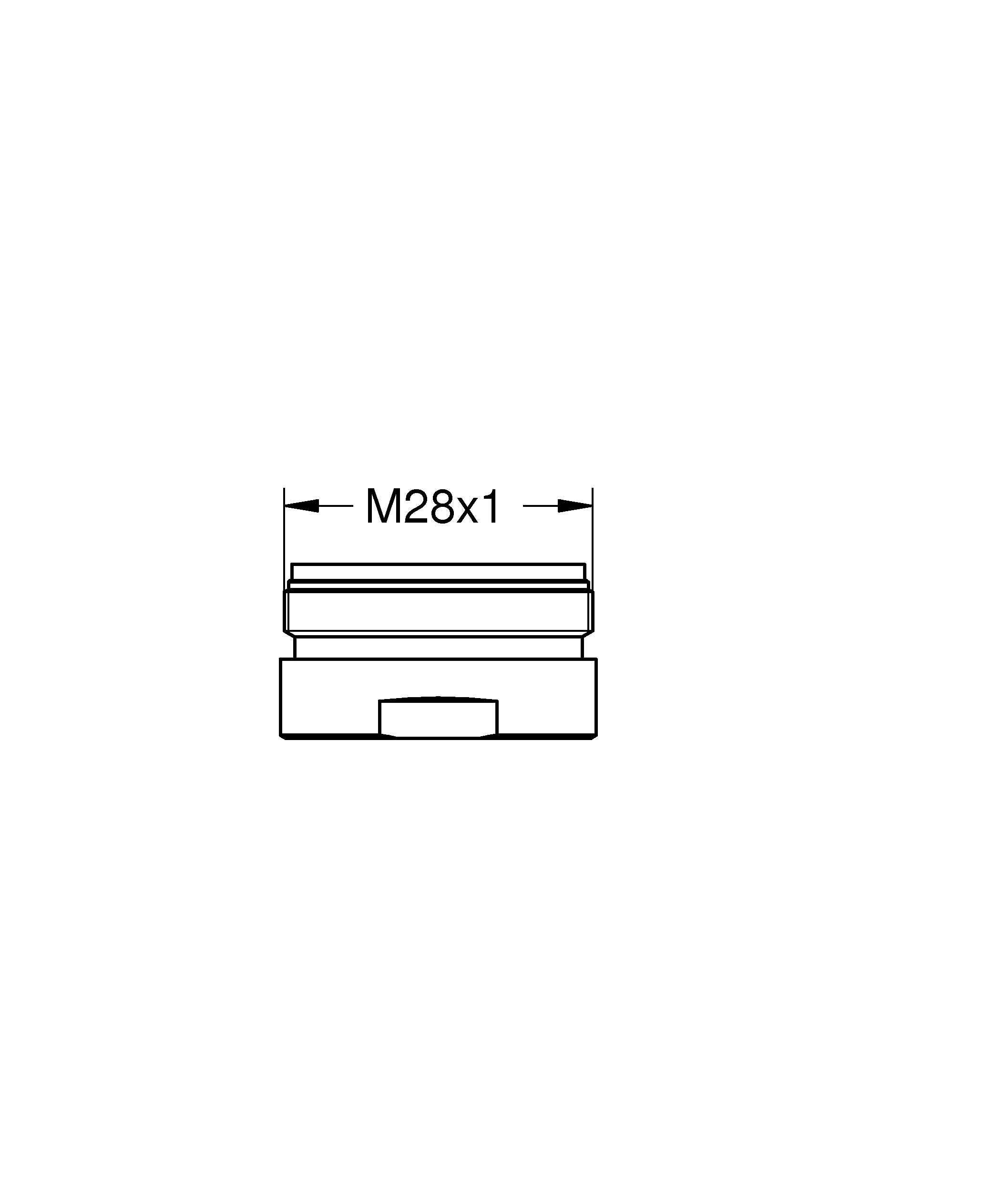 Mousseur 13263, für Red, Außengewinde M 28 × 1, 7,5 - 9,0 l/min bei 3 bar, Heißwasser-Strahlregler, chrom