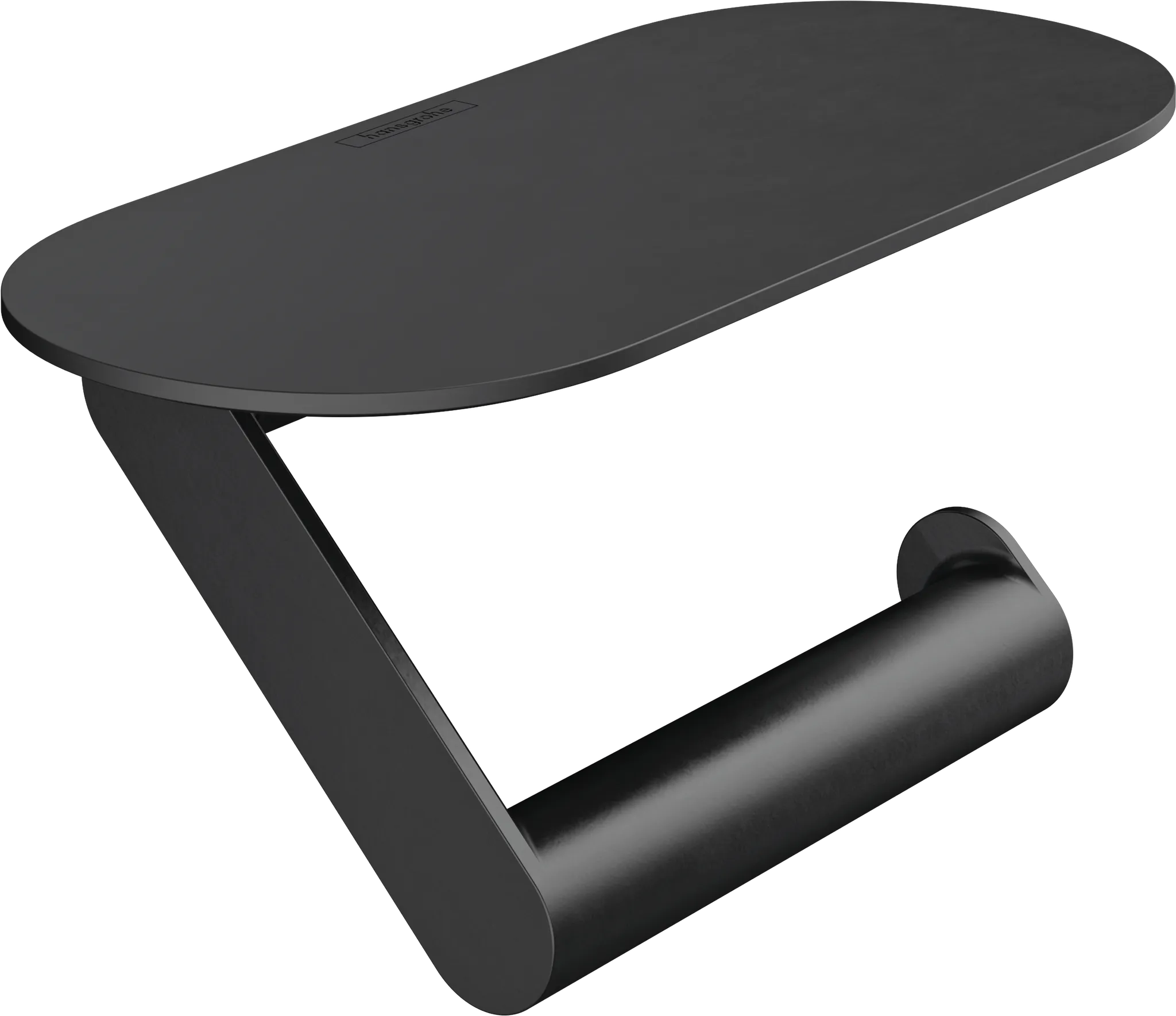 Papierrollenhalter WallStoris mitAblage mattschwarz Papierrollenhalter WallStoris mitAblage mattschwarz