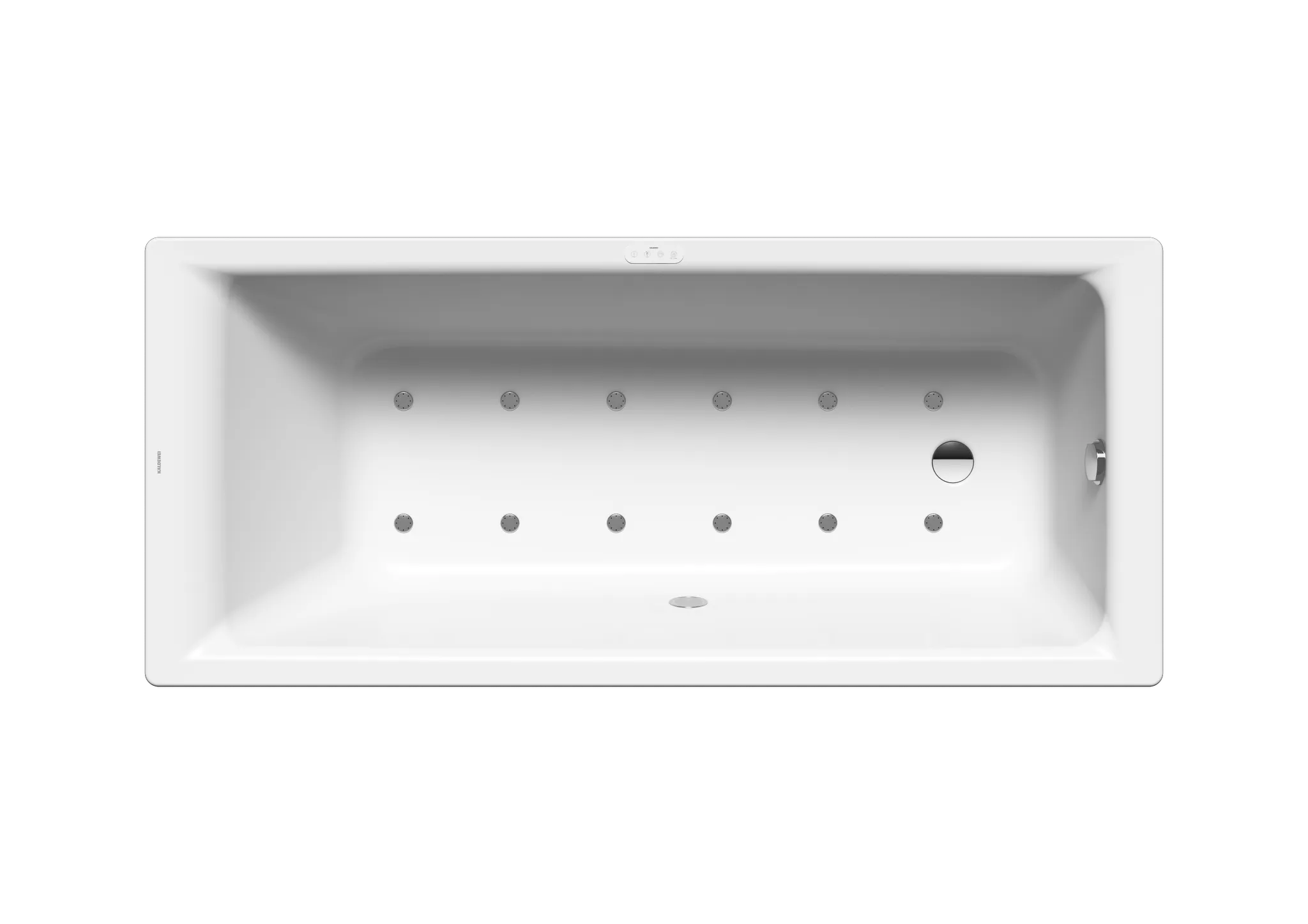 Kaldewei Whirlwanne „Puro“ 170 × 75 cm, rechts mit Airmassage Soul, in alpinweiß Kaldewei Whirlwanne „Puro“ 170 × 75 cm, rechts mit Airmassage Soul, in alpinweiß