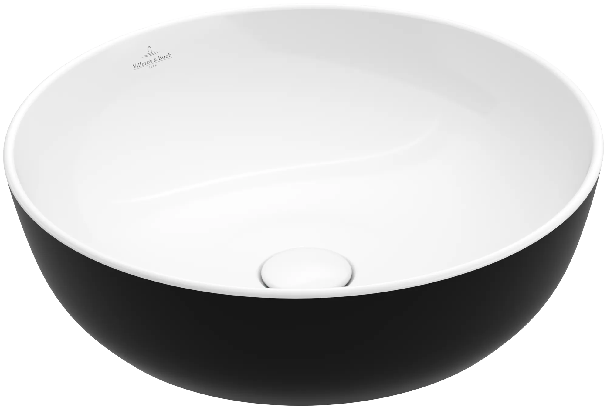 Villeroy & Boch Aufsatzwaschtisch aus TitanCeram „Artis“ ⌀ 430 mm in Coal Black