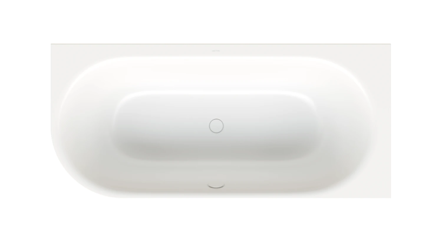 Bette oval Badewanne „BetteLux Oval V Silhouette“ 175 × 80 cm in Edelweiß