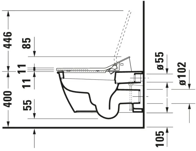 Duravit WC-Sitz mit Unterdusche (elektrisch) „SensoWash® Slim“