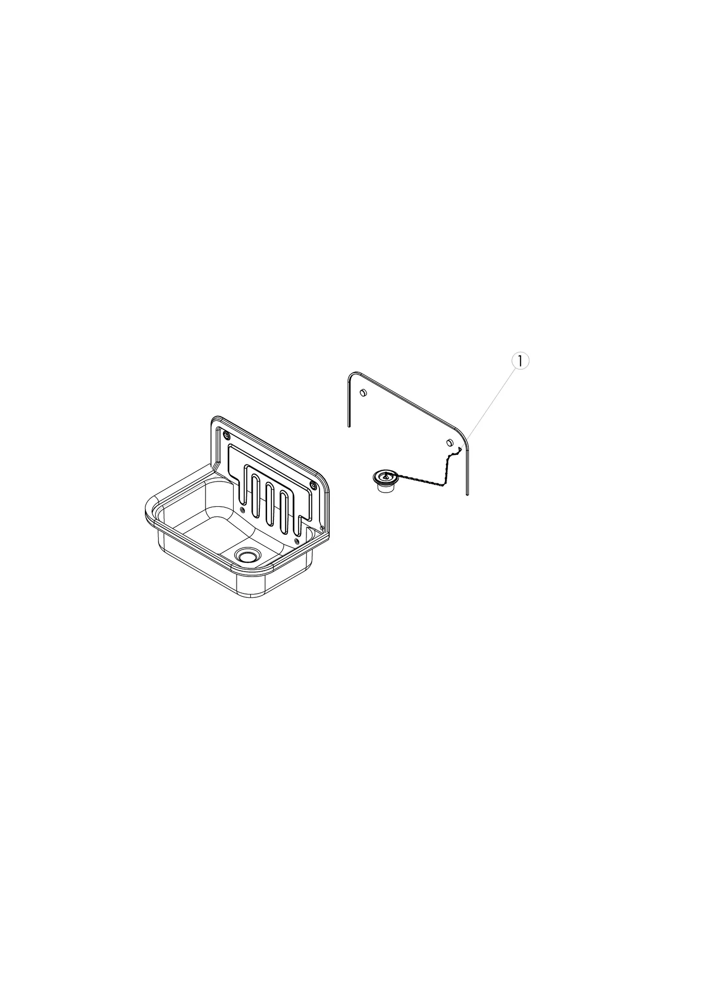 Ausgussbecken „AG-Serie“ 505 × 360 × 330 mm Ausgussbecken „AG-Serie“ 505 × 360 × 330 mm