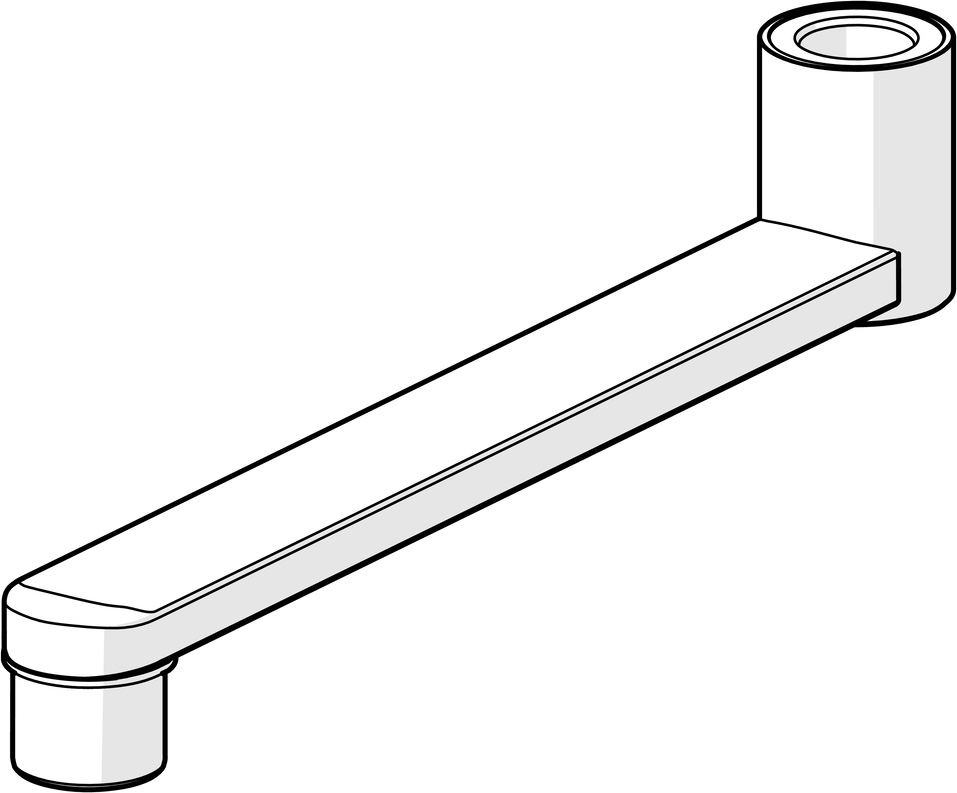 Auslauf für Armaturen „Oras Group“ in Chrom Auslauf für Armaturen „Oras Group“ in Chrom