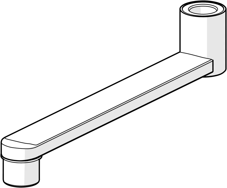 Hansa Oras Group Auslauf Hansaclinica 2018 L=200 Ausladung 200 mm Chrom Hansa Oras Group Auslauf Hansaclinica 2018 L=200 Ausladung 200 mm Chrom