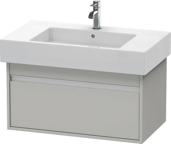 Duravit Waschtischunterschrank wandhängend „Ketho“ 80 × 41 × 45,5 cm in Betongrau Matt