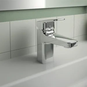 Waschtischarmatur Ceraplan H75 mit Kette ohne Ablaufgarnitur Ausladung 104mm Chrom Waschtischarmatur Ceraplan H75 mit Kette ohne Ablaufgarnitur Ausladung 104mm Chrom