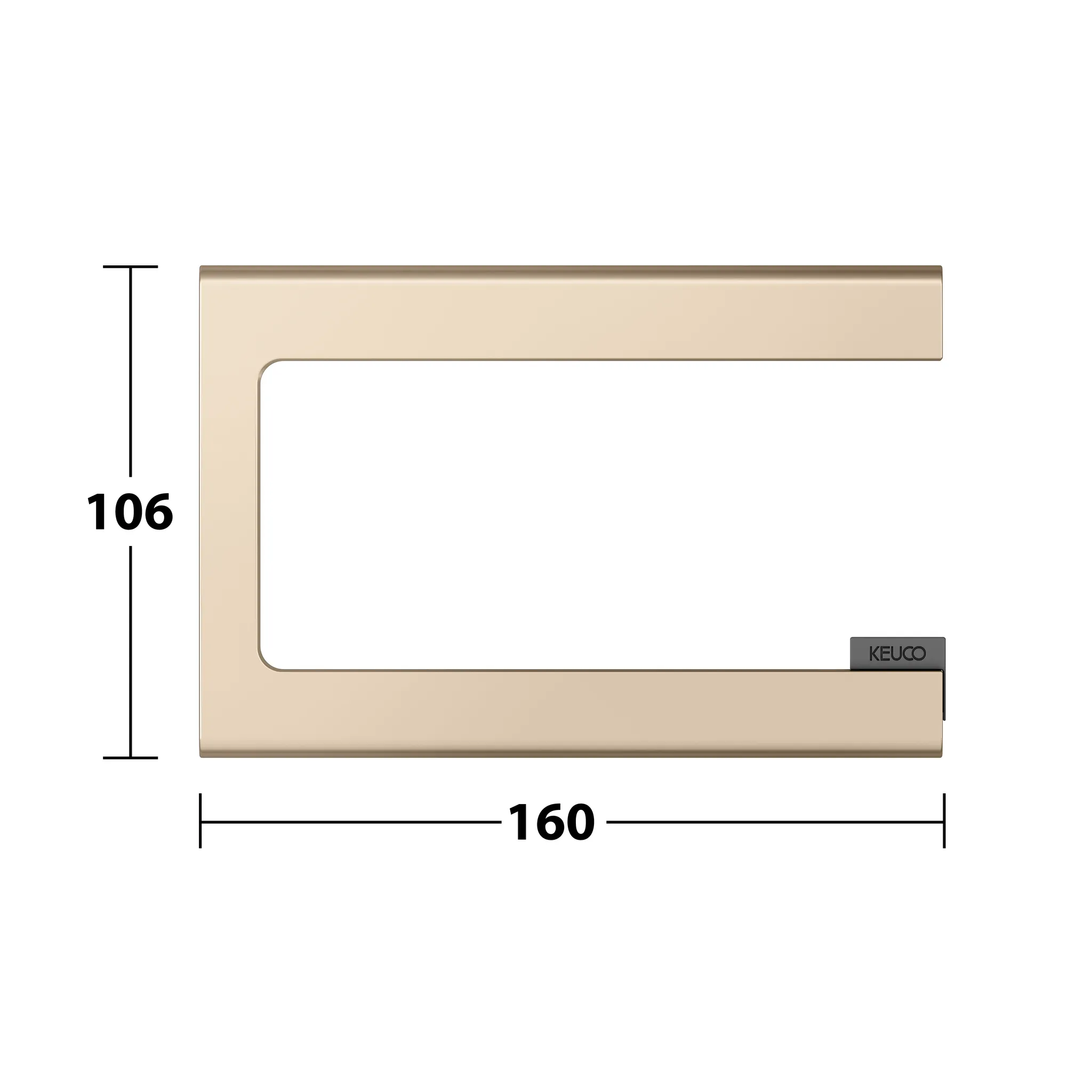 KEUCO EDITION 400 Toilettenpapierhalter offene Form Bronze gebürstet