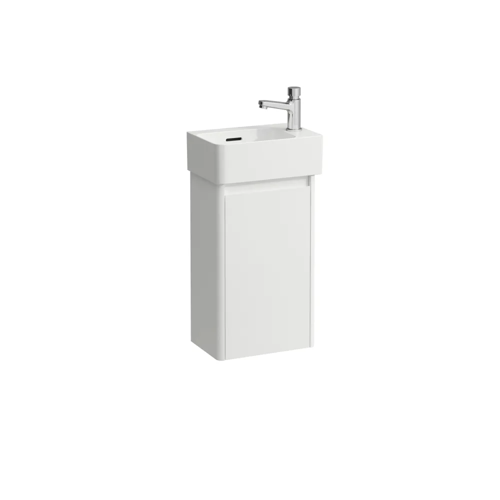 Waschtischunterbau BASE 2.0 für VAL 205x315x515 1 Tür Scharnier rechts mit Griffmulde für Waschtisch H815280 weiß matt
