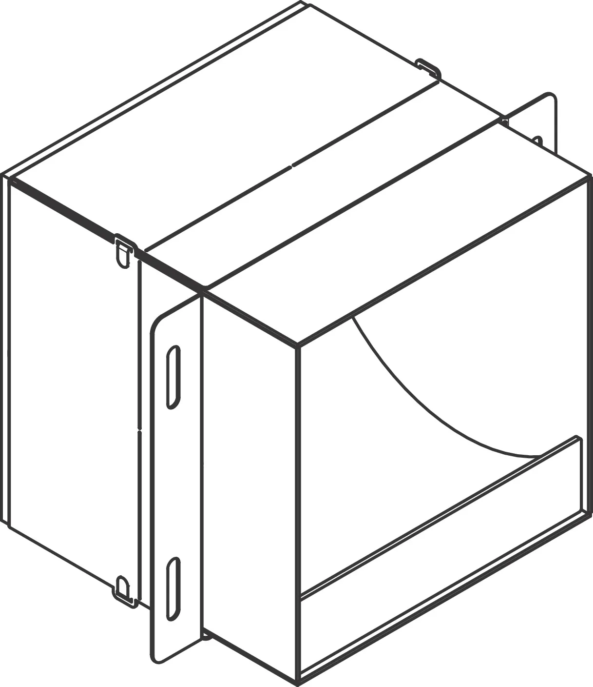 Hansgrohe XtraStoris Original Einbau Toilettenpapierhalter 150⁄150⁄140, Mattschwarz