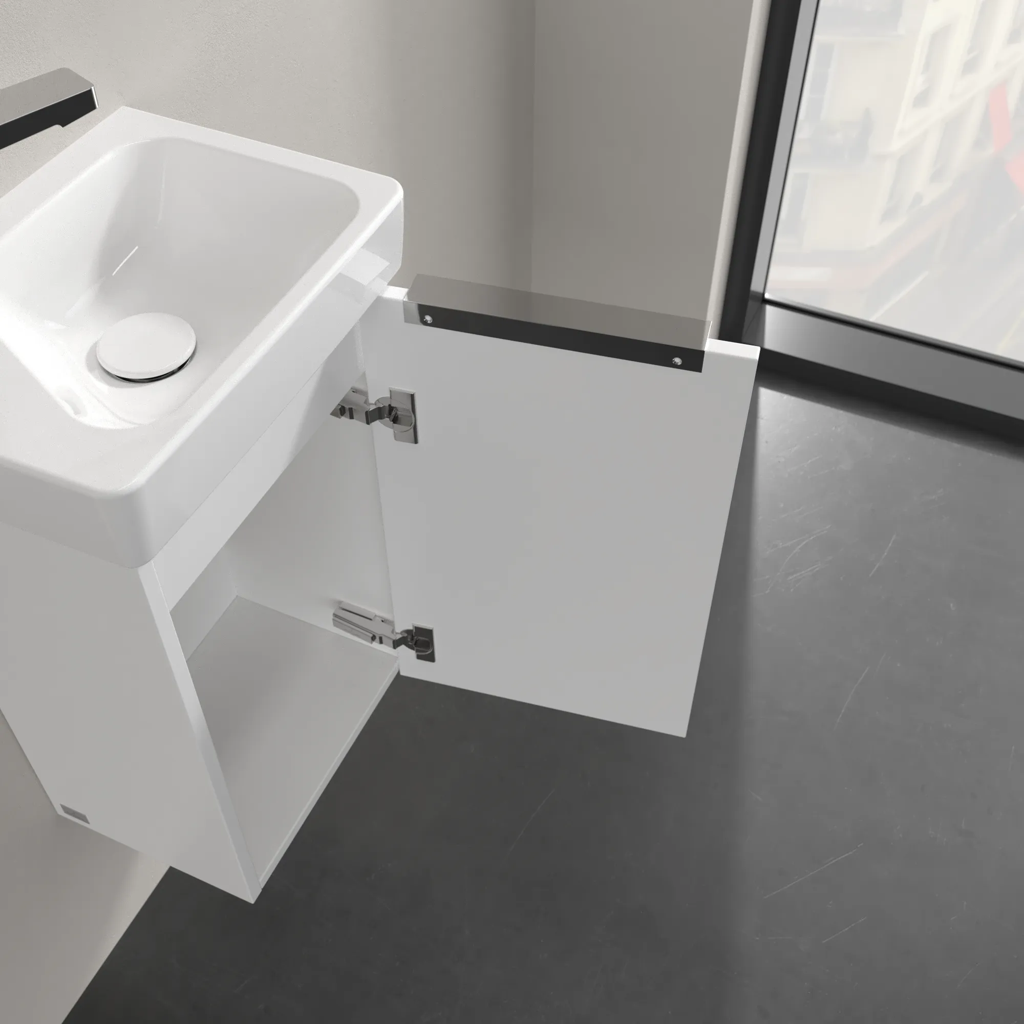 Villeroy & Boch Waschbeckenunterschrank Architectura, 1 Tür, 310 x 520 x 243 mm, White Matt, mit SoftClosing-Technologie