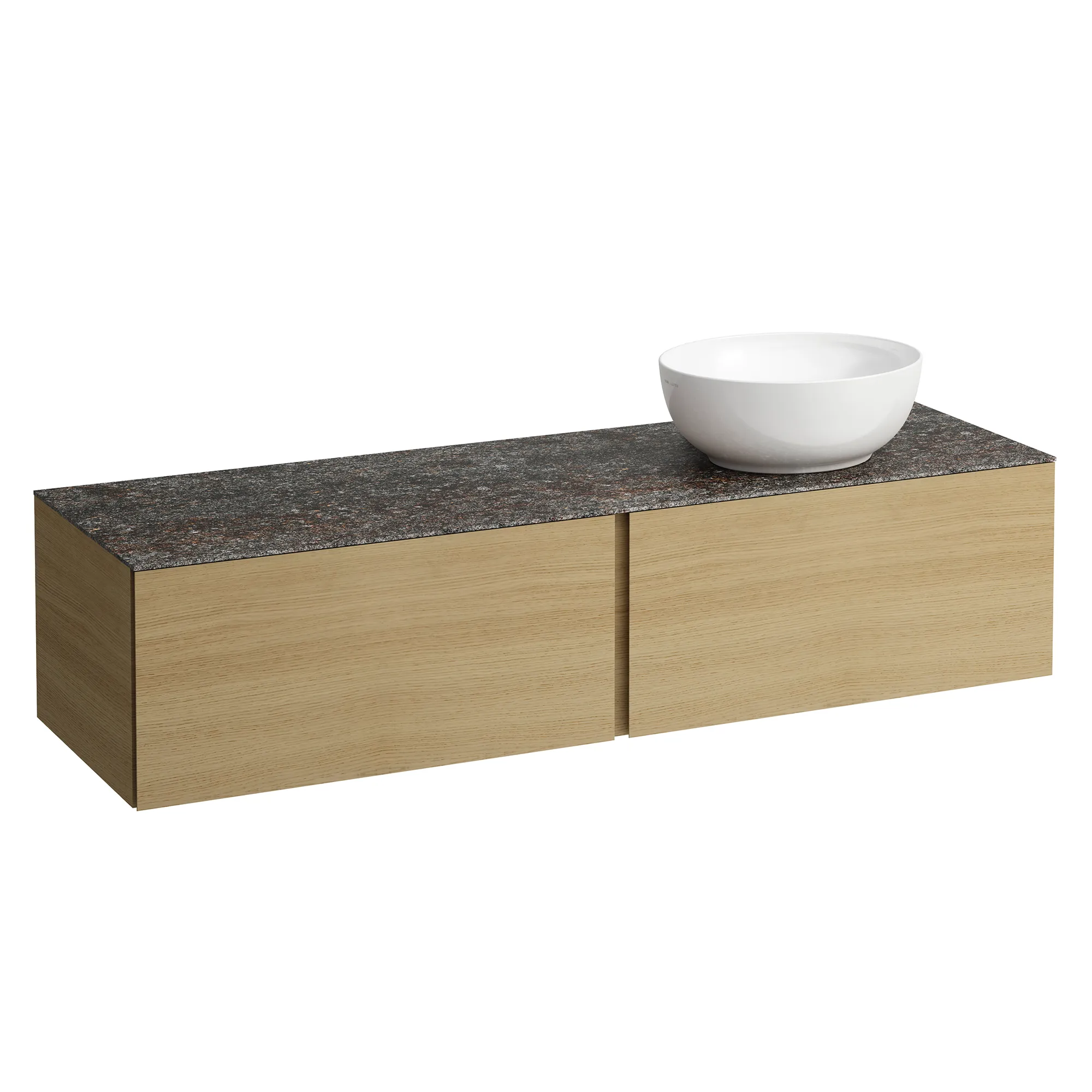 Laufen Schubladenelement „Ilbagnoalessi“ 1600 × 370 × 500 mm Eiche hell, ohne Hahnlochbohrung, rechts Laufen Schubladenelement „Ilbagnoalessi“ 1600 × 370 × 500 mm Eiche hell, ohne Hahnlochbohrung, rechts