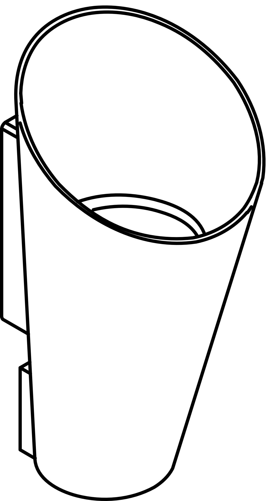 HEWI Bürstenbehälter „Serie 801“ 13 × 25 cm in Lichtgrau