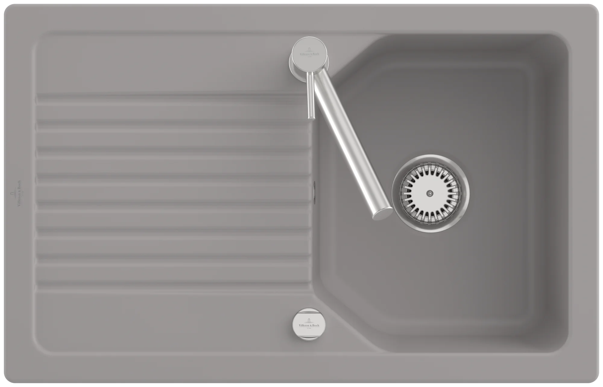 Villeroy & Boch Linara 45 Einbauspüle 800x510mm TitanCeram Fossil cplus