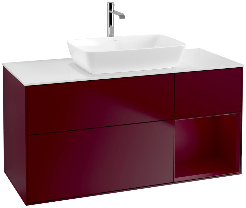 Villeroy & Boch Waschbeckenunterschrank Finion F83, 1200x603x501mm, mit Beleuchtung, 3 Auszüge Villeroy & Boch Waschbeckenunterschrank Finion F83, 1200x603x501mm, mit Beleuchtung, 3 Auszüge
