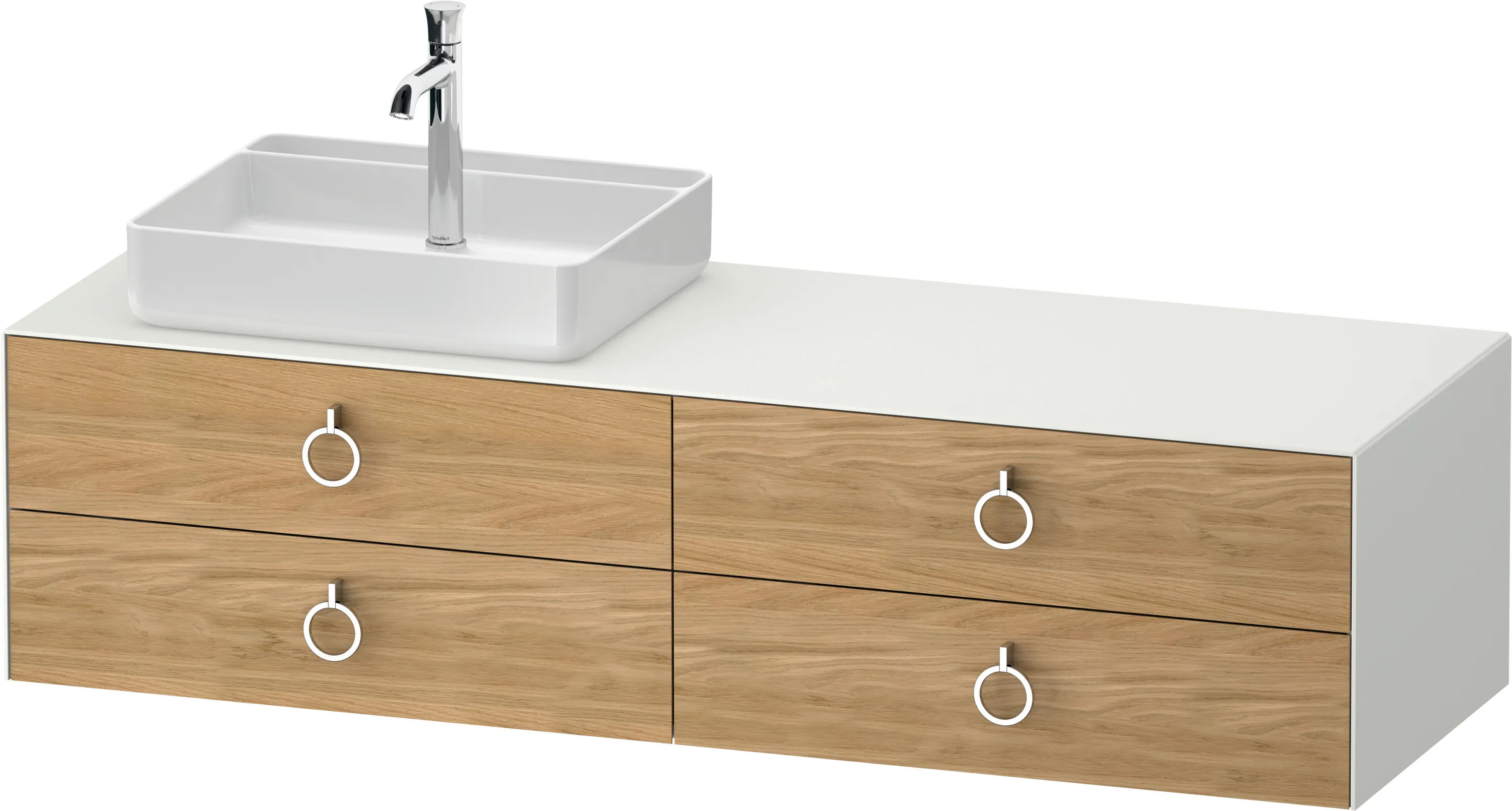 Duravit Waschtischunterschrank wandhängend „White Tulip“ 160 × 40,8 × 55 cm