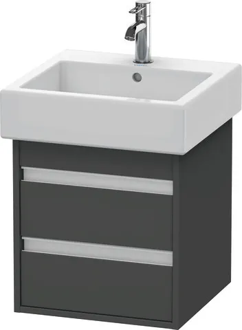 Duravit Waschtischunterschrank wandhängend „Ketho“ 45 × 48 × 44 cm Graphit Matt Duravit Waschtischunterschrank wandhängend „Ketho“ 45 × 48 × 44 cm Graphit Matt