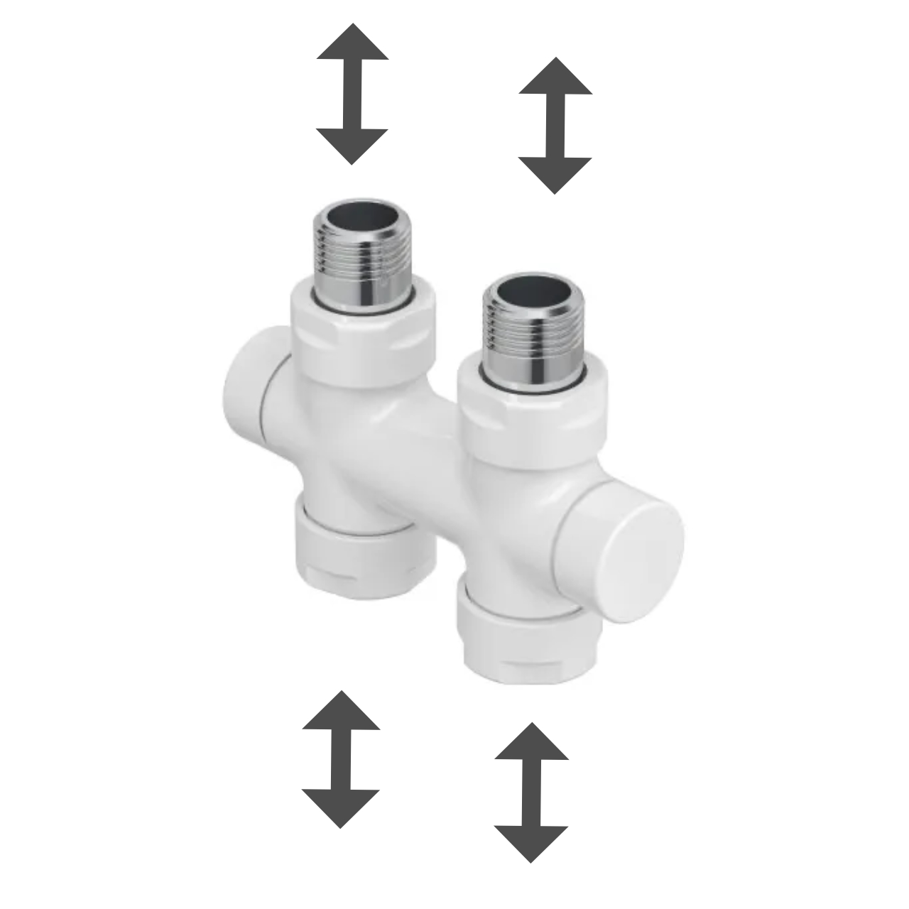 Zehnder Anschlussgarnitur Durchgangsform „Typ S“ Zehnder Anschlussgarnitur Durchgangsform „Typ S“