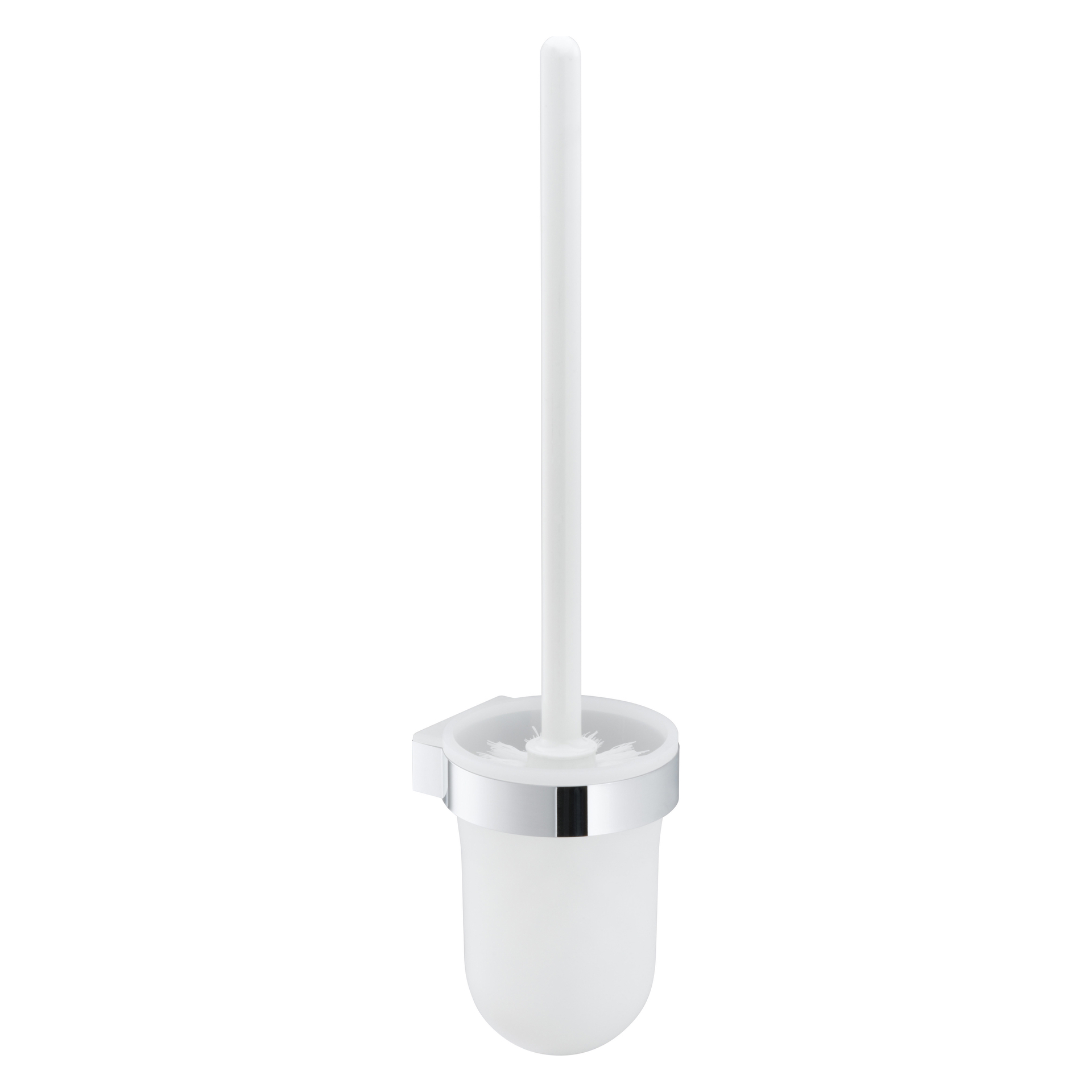 Smart 02364010100 Toilettenbürstengarnitur mit Kunststoff-Einsatz verchromt/weiß