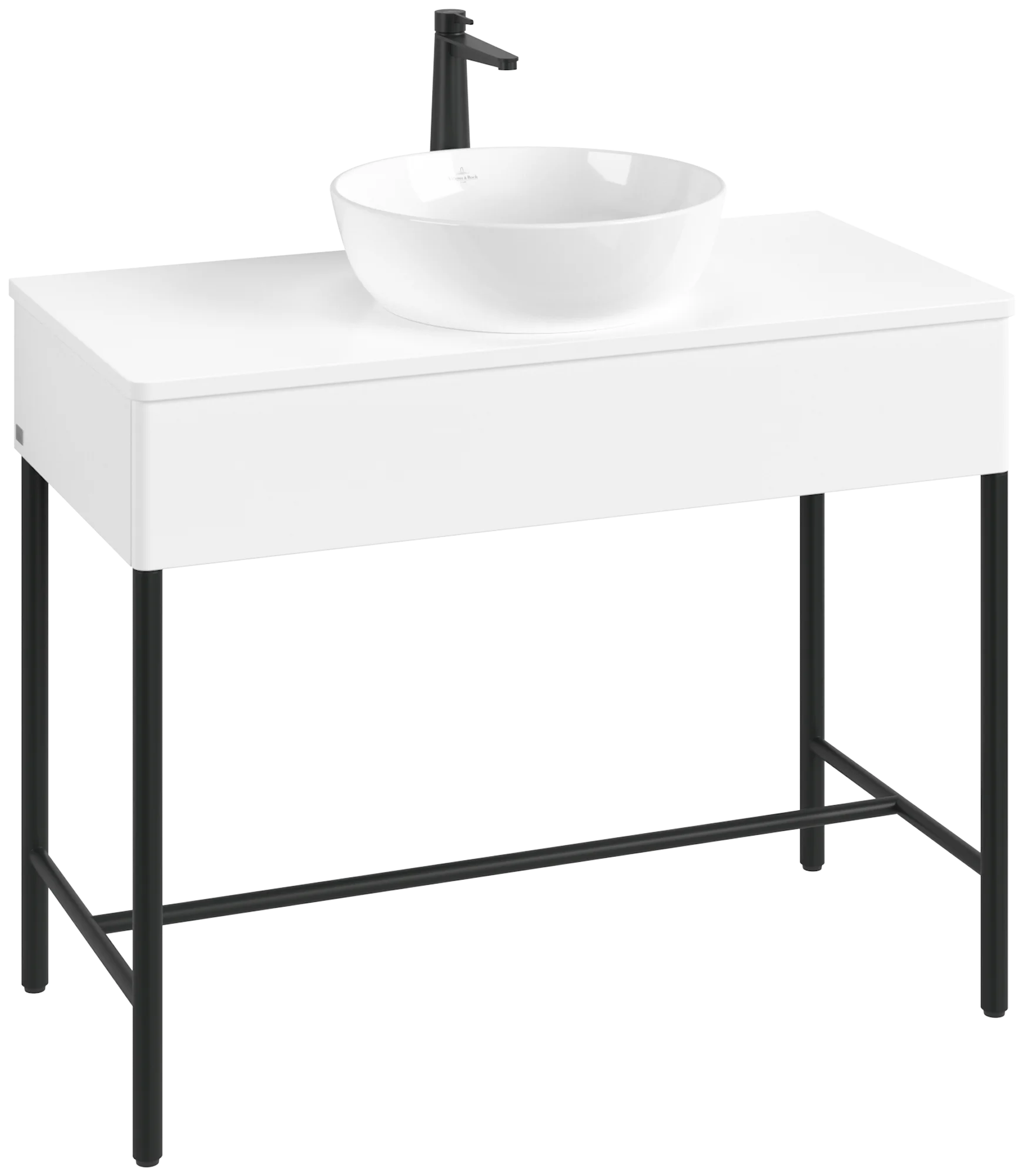 Villeroy & Boch Waschbeckenunterschrank Artis L61051, Eckig White Matt Lacquer, 1000x782x500mm, mit Beleuchtung und Push-to-open Funktion Villeroy & Boch Waschbeckenunterschrank Artis L61051, Eckig White Matt Lacquer, 1000x782x500mm, mit Beleuchtung und Push-to-open Funktion