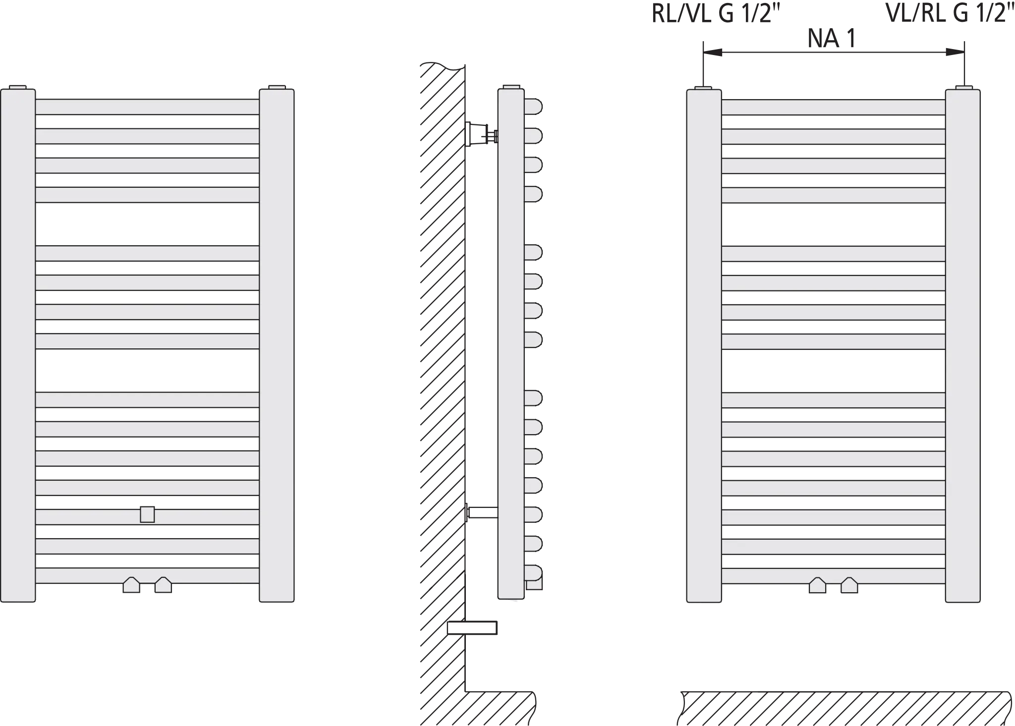 Kermi Heizkörper „Basic®-50 R“ 45 × 80,4 cm in Weiß Kermi Heizkörper „Basic®-50 R“ 45 × 80,4 cm in Weiß