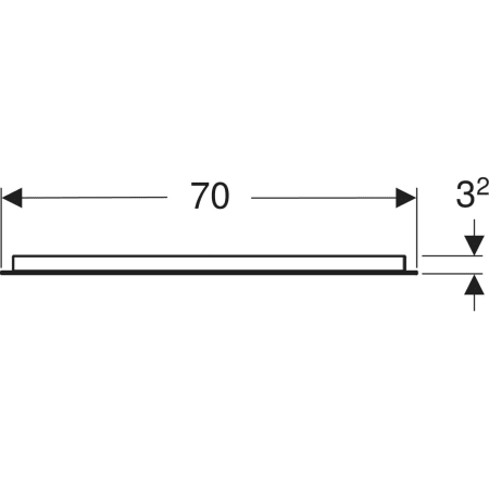 Geberit Spiegel „Option“ 70 × 70 cm, rechteckig