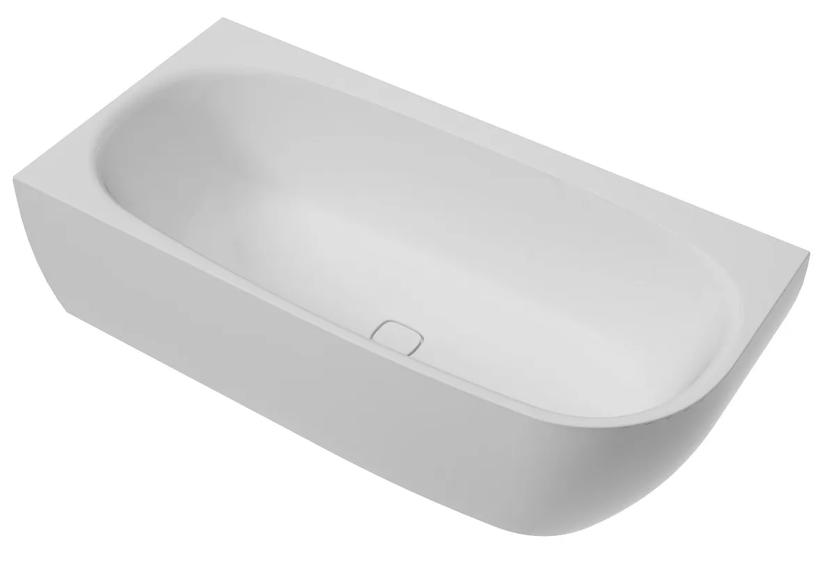 Hoesch Badewanne „iSensi“ Monolith eck, asymmetrisch 170 × 75 cm, links, mit Schürze in Weiß Hoesch Badewanne „iSensi“ Monolith eck, asymmetrisch 170 × 75 cm, links, mit Schürze in Weiß