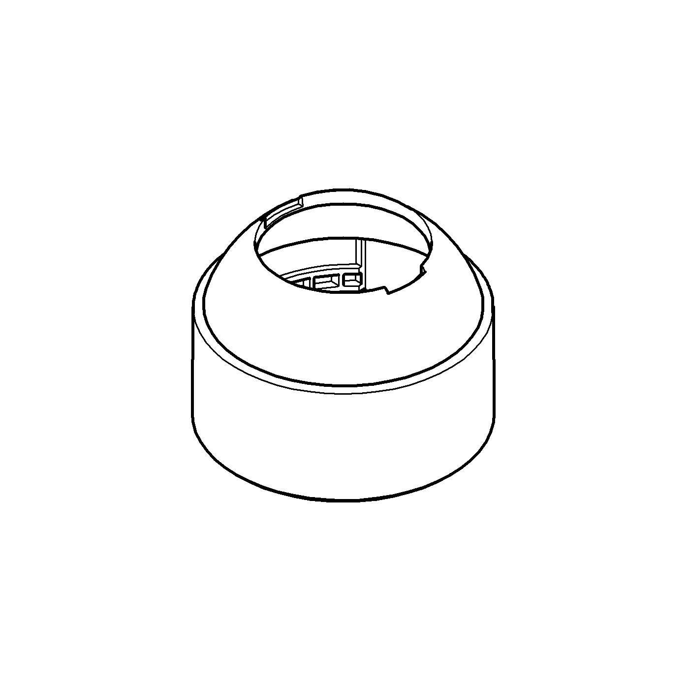 Kappe 46025, für Minta Einhand-Spültischbatterie, chrom