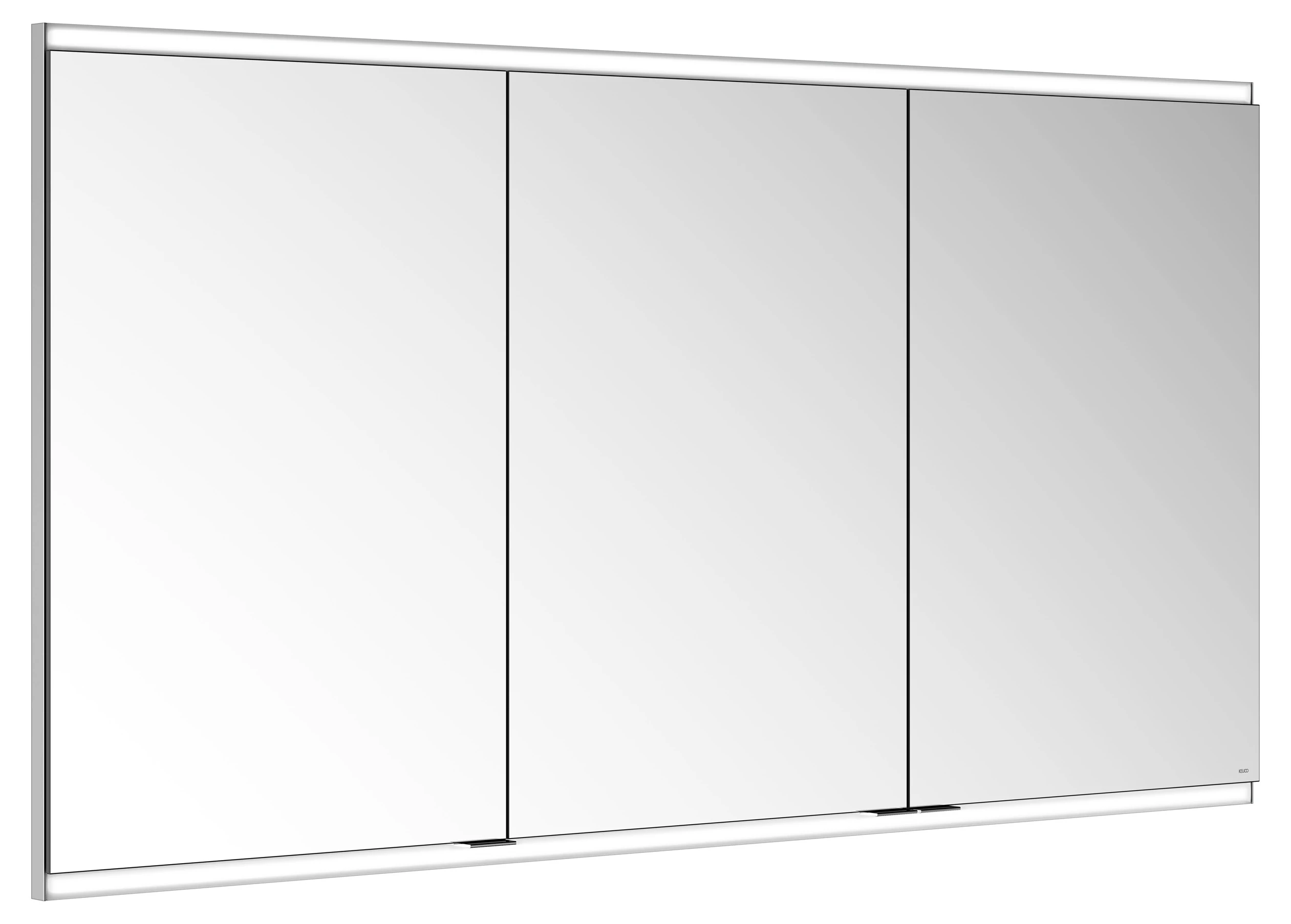 Royal Modular 2.0 800310140100200 Spiegelschrank beleuchtet Wandeinbau, 2 Steckdosen 1400 x 700 x 160 mm silber-eloxiert